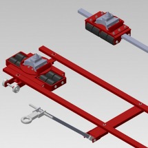 Podwozia transportowe tandemowe do kontenerów Twist Lock